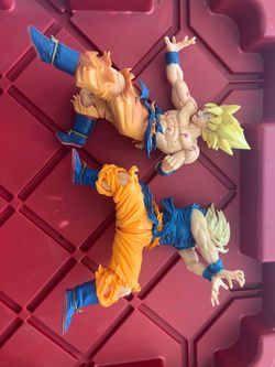 Two Awesome Highly-Detailed Goku DragonBall Z Action Figurine Figure Toys Collectible