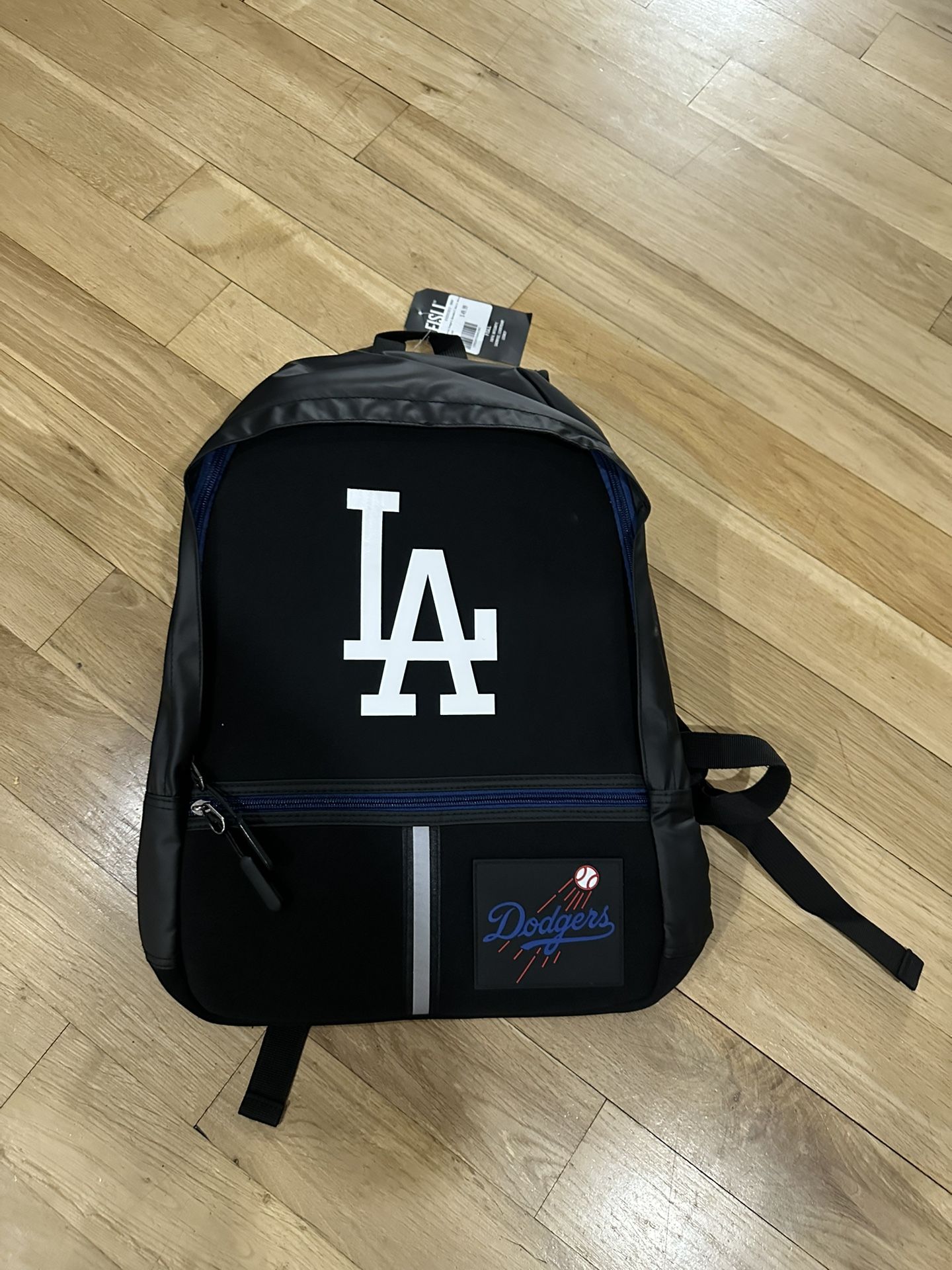LA Dodgers Backpack Black Full Size