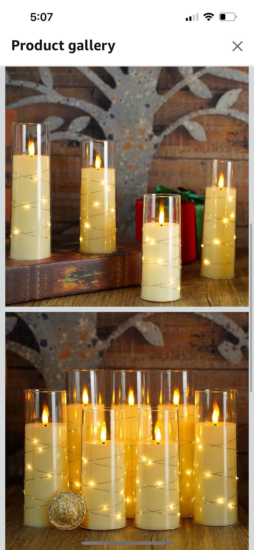 Wedding Centerpiece Flameless Candles 