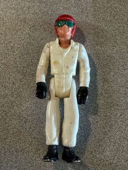 1976 Fisher Price Evel Knievel Action Figure Red Helmet