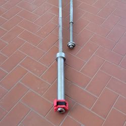 Barbell Standard Olympic Weight Bar & Dumbell Bar & Collars
