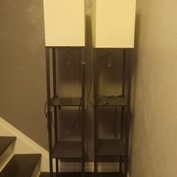 Pair Of Lowes Shelves Lamps