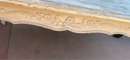 Hand carved wooden  dining table