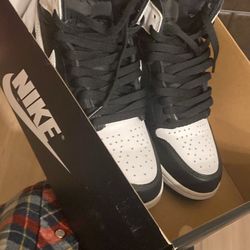 Brand New Jordan 1s Black And White High Tops Never Worn 