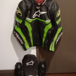 Alpine Star Armored Leather  Race/Street Jacket 