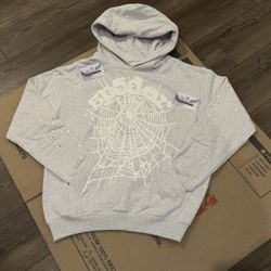 Heather Grey Spider Hoodie Size Small Brand New In Bag