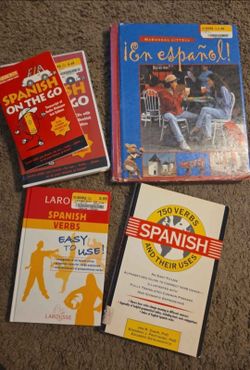4 Spanish learning books ($15 for all)