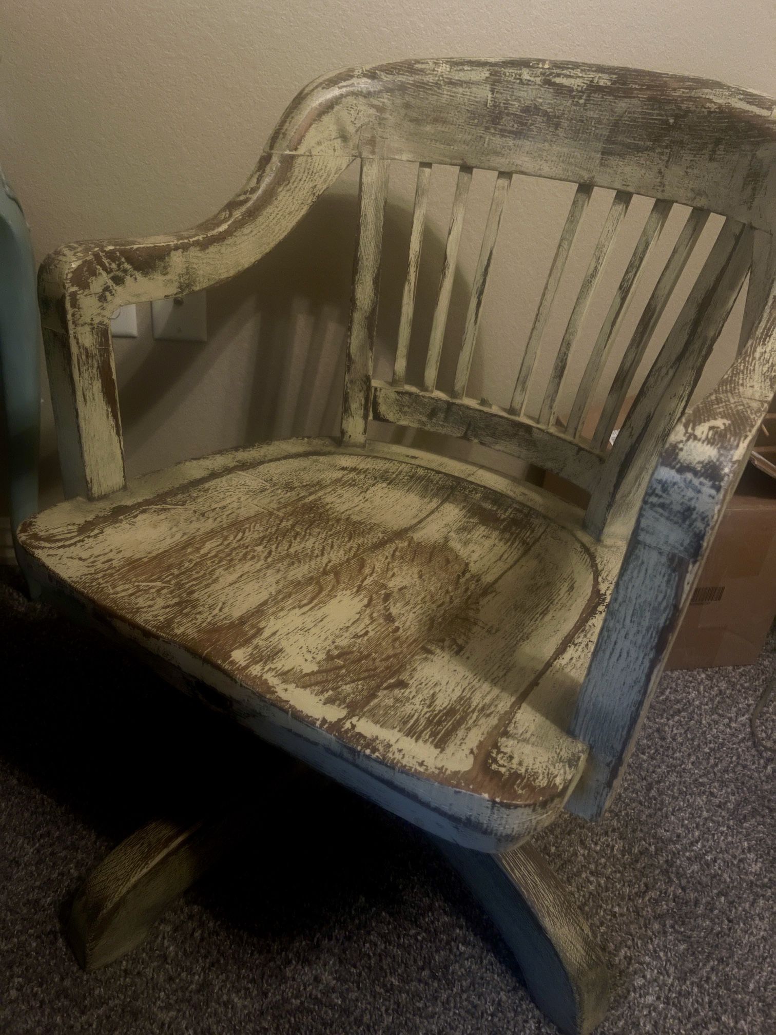 Antique Oak Banker’s chair