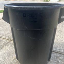 Trash Can(commercial product) Black Brute Rubbermaid 55g 