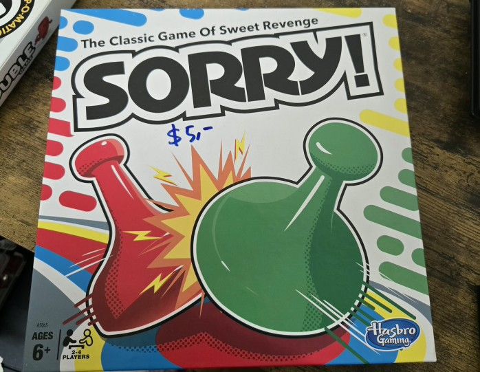 Classic Sorry! Board Game,  Used, Opened