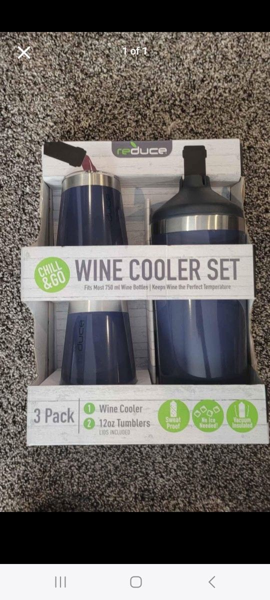 Wine Cooler And Cup Set