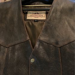 Men’s  Large Milwaukee Brown Leather Vest