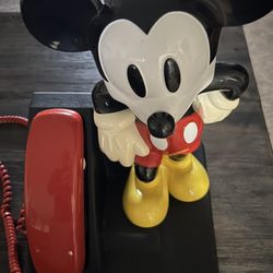 Vintage Disney Mickey Mouse Phone 