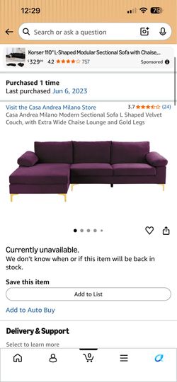 Purple couch