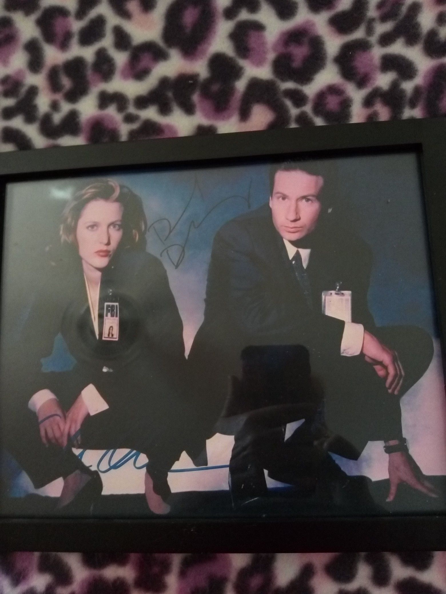 X Files REPRINT copy signed photo