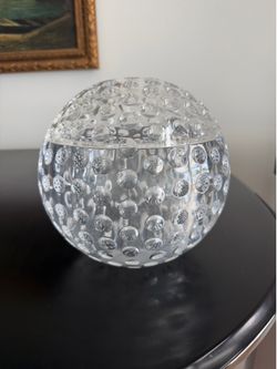 Vintage MCM 1980s Mario Luca Giusti Clear Lucite Italian Golf Ball Ice Bucket
