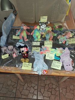 Over 75 Ty Beanie Babies vintage. Including MCD and more with BK. Selling as a bundle. $40 for everything! All sales final.