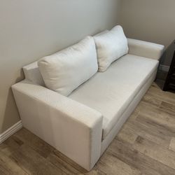 White Sofa - Pull Out Bed