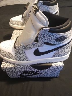 Jordan 1 White Cement Size 10.5 