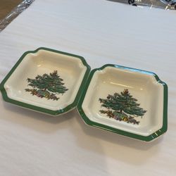 Spode Christmas Tree Ash Trays