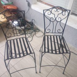 Metal Patio Chairs With Glass Top Table 