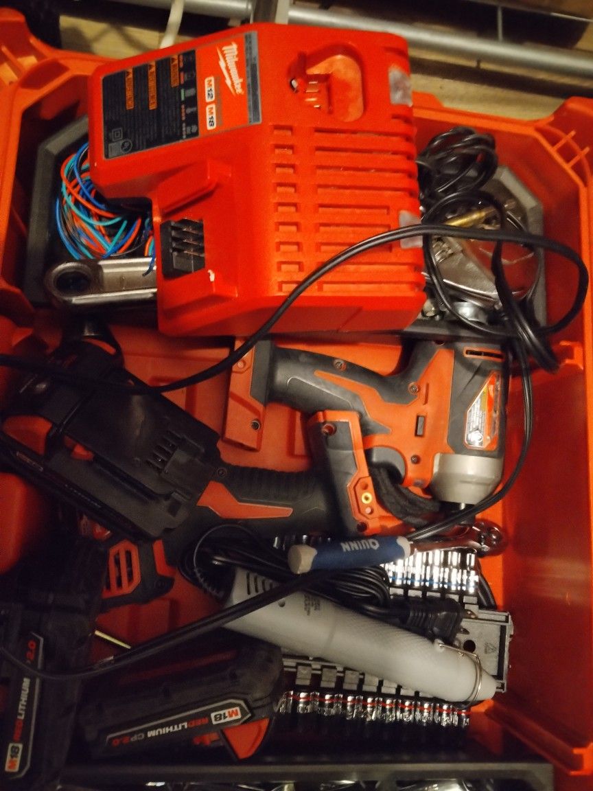 Milwaukee Hammer Drill And Another