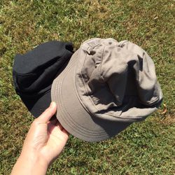 Womens Military Hats Girls Ladies Army Marines Headwear Olive Black Velcro Adjustable Hats Summer Fashion