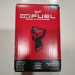 Milwaukee M12 Fuel 1/4 Impact Wrench (Tool Only)