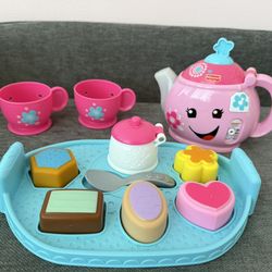 Fisher-Price Toddler Toy Laugh & Learn Sweet Manners Tea Set with Mugs