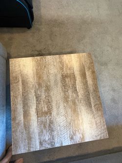 Square Wood-Look Side Table Top