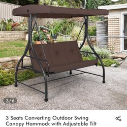 New Patio Swing Bench