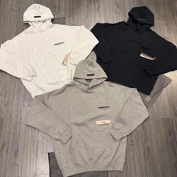 🔥 Fear of God Essentials Hoodies – Black / Dark Oatmeal / Light Oatmeal (New)