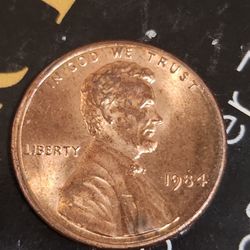 1 Cent 1984 no Mint Mark RD
