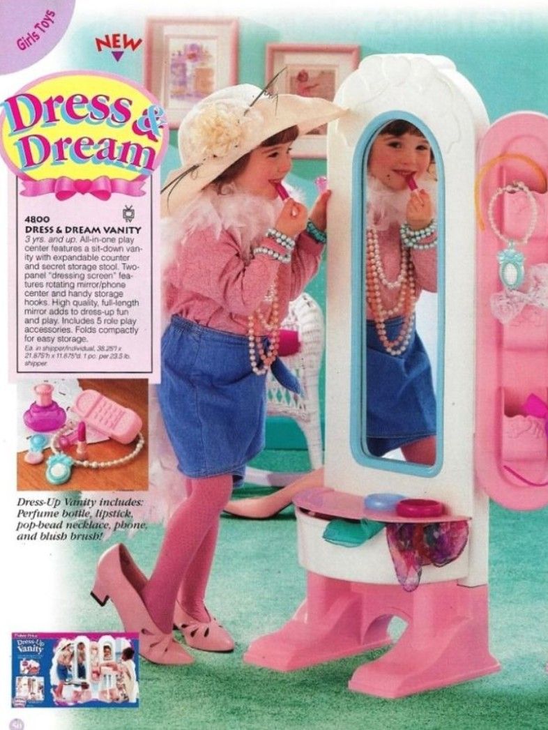 Vintage 90's Fisher Price Dress & Dream Vanity