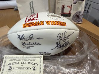 USC Heisman Winners Multi-Signed Football Special Edition