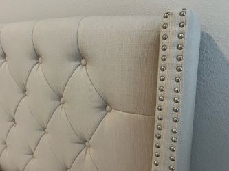 Queen size upholstered bed