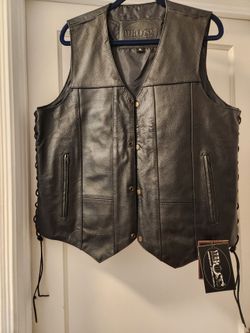 Leather Vest XL