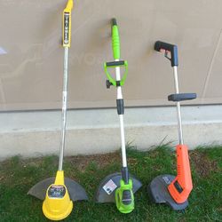 3 Various Electric Trimmers Weed Eaters Lawn Edgers $50 each