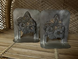 Vintage Metal Bookends