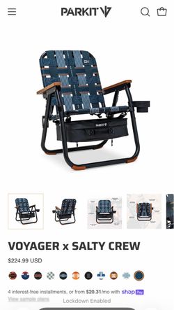Brand New Salty Crew x Park It Beach Chairs