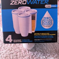 ZeroWater, filtros de reemplazo ZR, Tradicional, Paquete de 4, Blanco