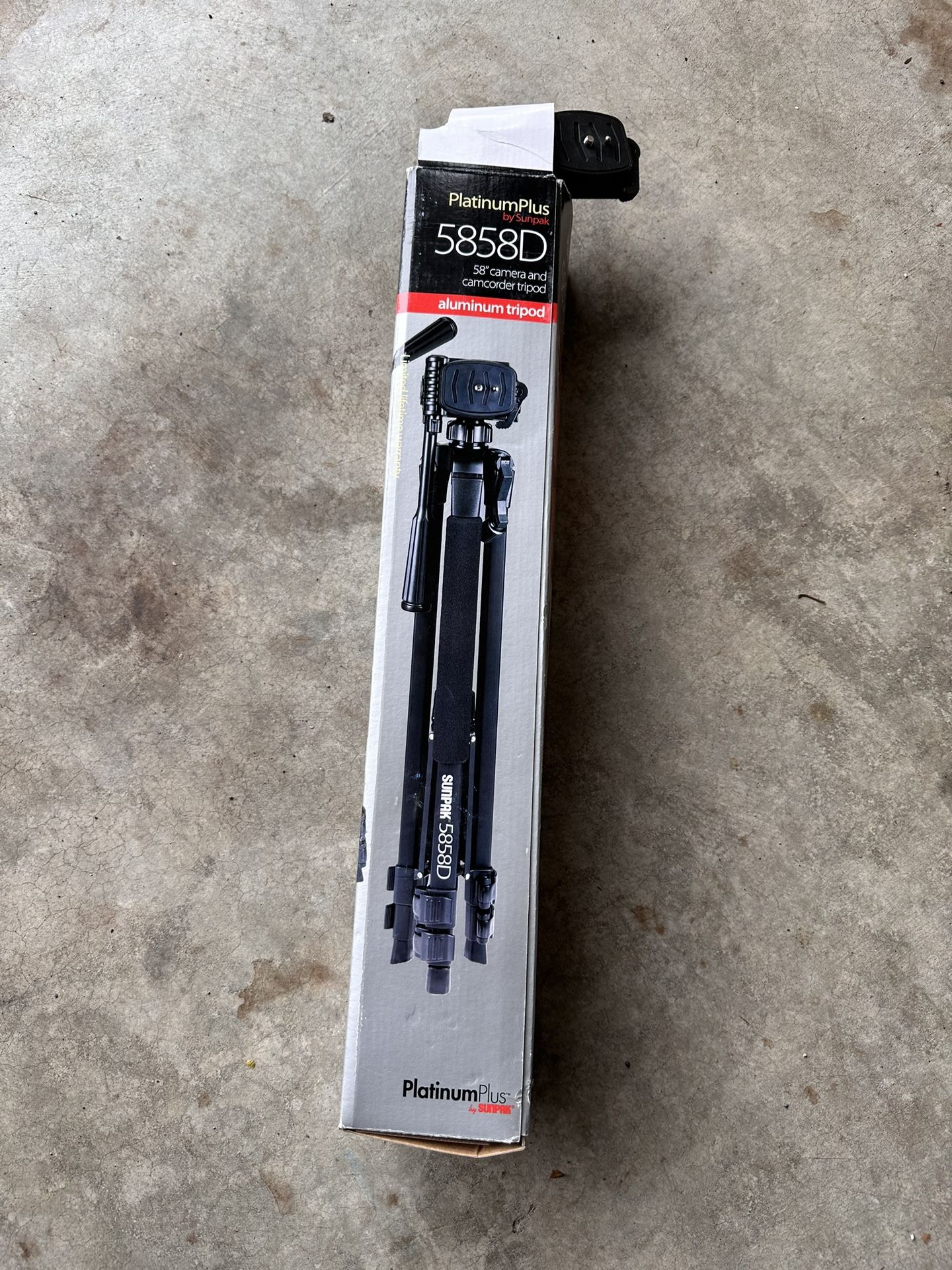 Sunpak - PlatinumPlus 5858D 58" Tripod - Black