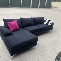 Sofa Sectional Black 