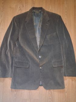 VINTAGE Brooks Brothers Corduroy Sport Coat Mens 44L Olive