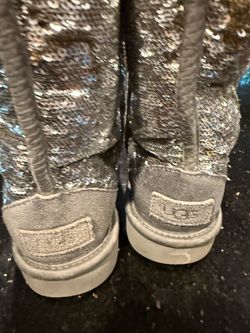 UGG Silver Sequin Boots