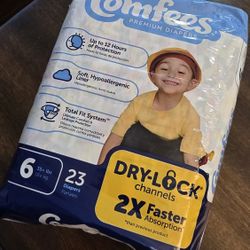 Diapers - Size 6 (35+ lbs) - pack of 23 diapers.