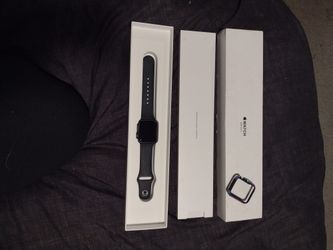New Apple Watch Series 3 Space Gray With Rainbow Edge Cover