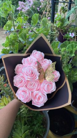 Ribbon Rose Bouquet (read description)