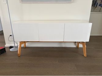 CB2 Alba White Gloss Sideboard / Credenza