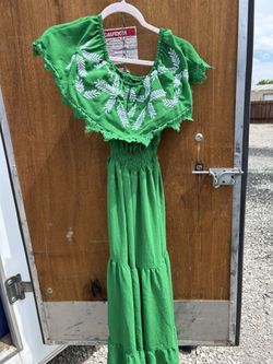Mexican Embroidered Dress 